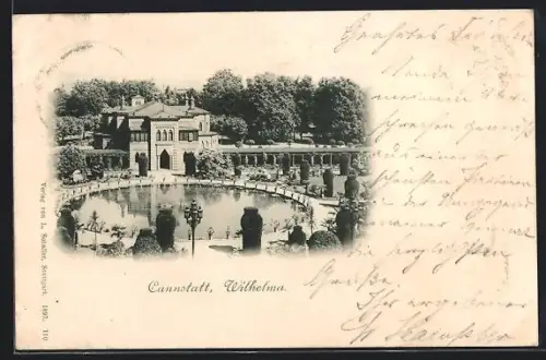 AK Cannstatt, Wilhelma aus der Vogelschau