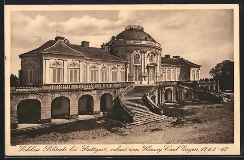 AK Stuttgart, Schloss Solitude bei Stuttgart