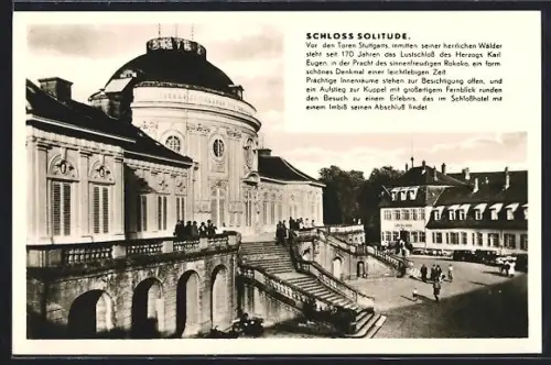 AK Stuttgart, Schloss Solitude, Schlosshotel Solitude, Inh. Hermann Kerler