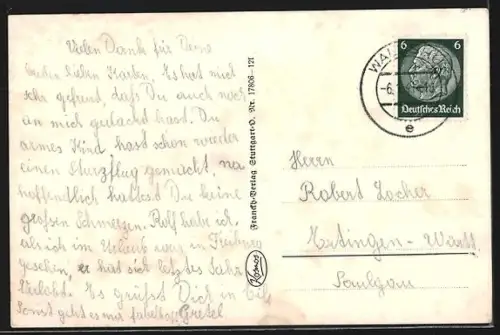 AK Waldshut am Rhein, Stadtansicht mit Rhein