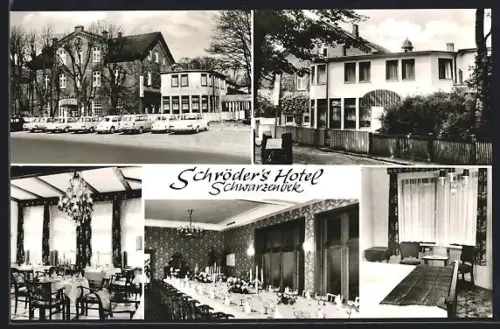 AK Schwarzenbek, Schröder`s Hotel, mit Innenansichten