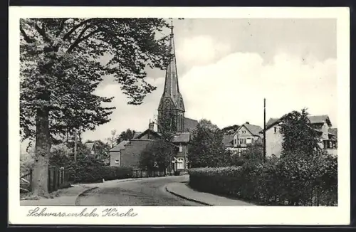 AK Schwarzenbek, Kirche, Ortspartie