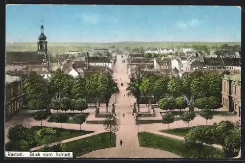 AK Rastatt, Blick vom Schloss