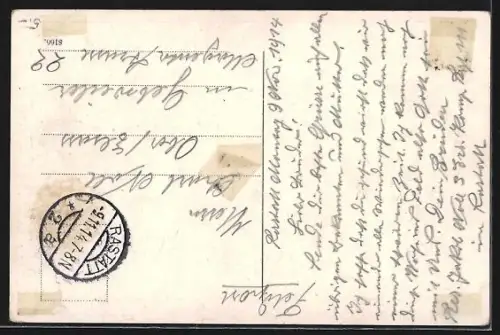 AK Rastatt, Blick vom Schloss