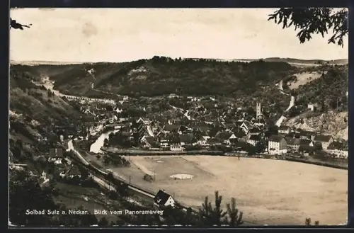 AK Sulz a. Neckar, Blick vom Panoramaweg