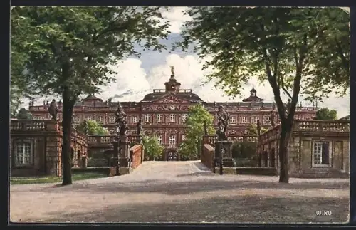 AK Rastatt, Blick zum Schloss