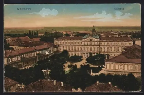 AK Rastatt, Blick auf das Schloss