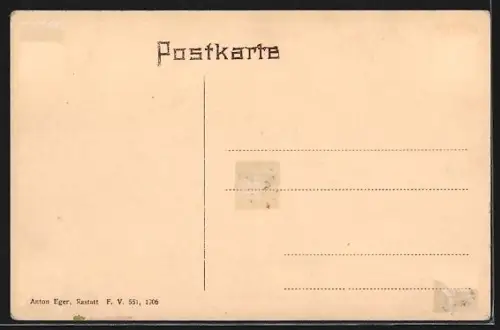 AK Rastatt, Blick auf das Schloss