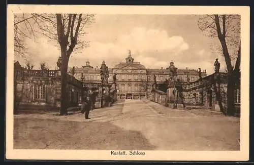AK Rastatt, Blick zum Schloss