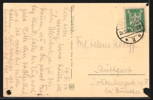 AK Rastatt, Blick zum Schloss