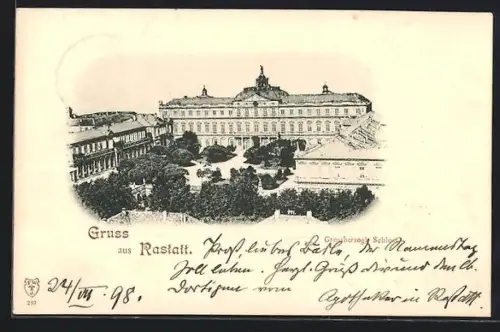 AK Rastatt, Grossherzogl. Schloss