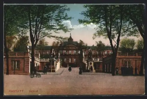 AK Rastatt, Blick zum Schloss