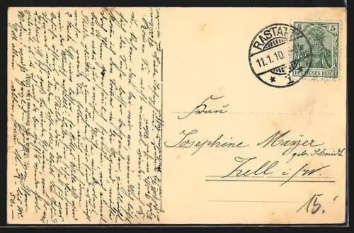 AK Rastatt, In der Schlossstrasse