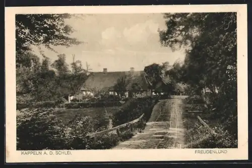 AK Kappeln a. d. Schlei, Partie im Freudenlund
