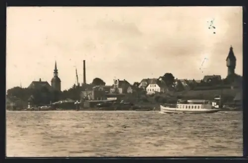 AK Kappeln an der Schlei, Dampfer auf der Schlei