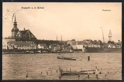 AK Kappeln a. d. Schlei, Hafenpartie mit Booten