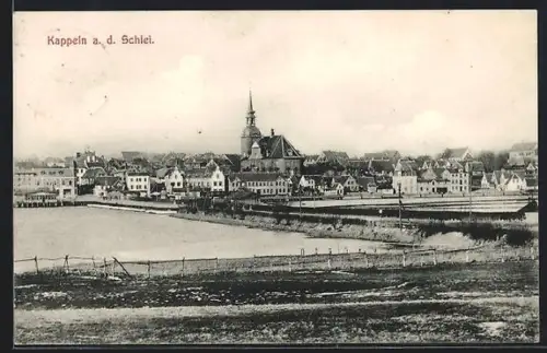 AK Kappeln a. d. Schlei, Uferpartie im Ort