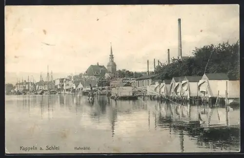 AK Kappeln a. Schlei, Hafenbild
