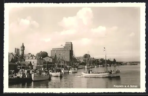 AK Kappeln a. d. Schlei, Hafenpartie mit Booten