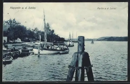 AK Kappeln a. d. Schlei, Partie a. d. Schlei