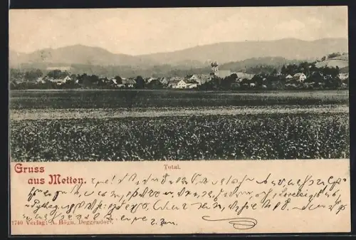 AK Metten, Totalansicht des Ortes