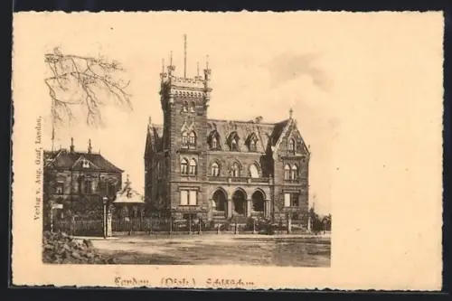 AK Landau /Pfalz, Partie am Schlösschen