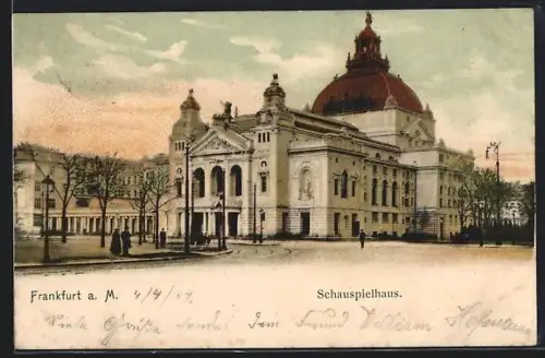 AK Frankfurt a. M., Partie am Schauspielhaus