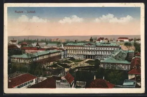 AK Rastatt, Blick zum Schloss