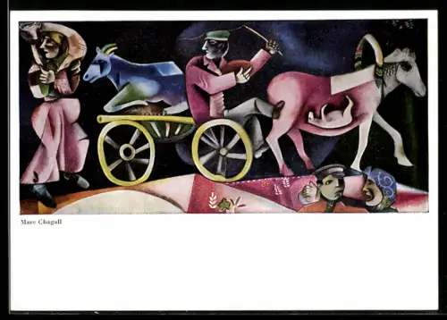 Künstler-AK sign. Marc Chagall: Der Viehhändler