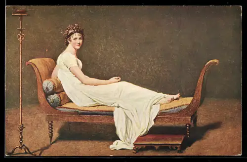 Künstler-AK Stengel & Co. Nr. 29881: Portrait der Madame Recamier von Jacques Louis David