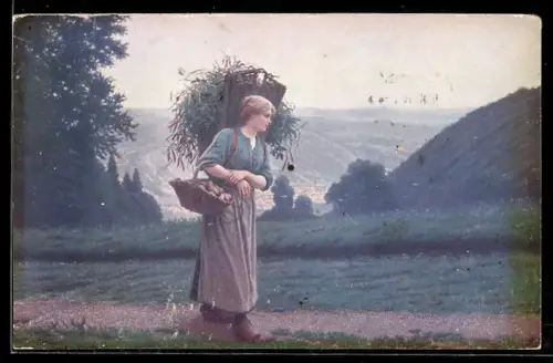 Künstler-AK sign. Camille Bellanger: Rückkehr vom Felde