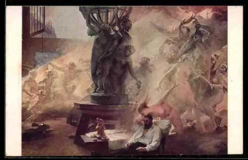 Künstler-AK sign. A. Maignan: Carpeaux