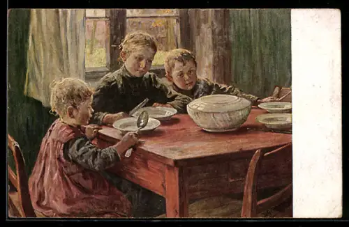 Künstler-AK sign. B. Genzmer: Erwartungsvoll