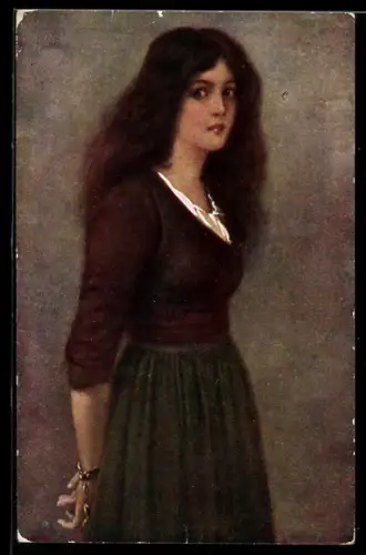 Künstler-AK sign. Lingner: Die Hexe