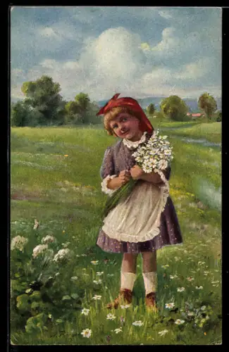 Künstler-AK sign. H. Berger: Muttis Liebling