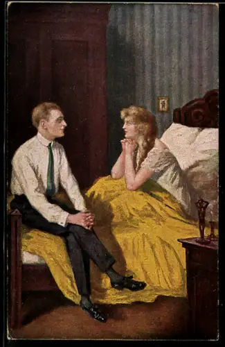 Künstler-AK sign. H. Gitter: Flitterwochen