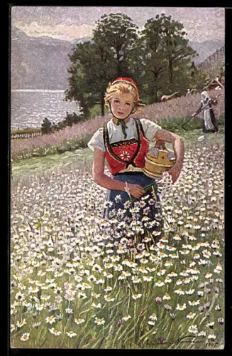 Künstler-AK sign. E. Pastor-Neumann: Sommerblumen