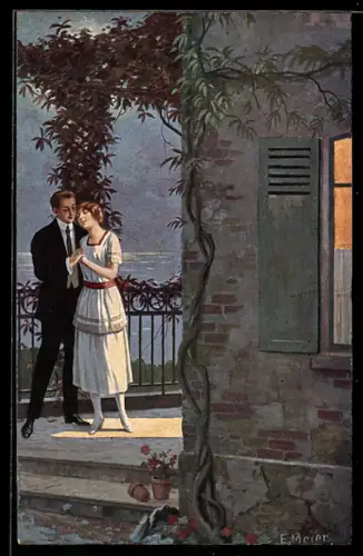 Künstler-AK sign. E. Meier: Der ewige Schwur