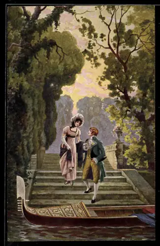 Künstler-AK sign. E. Meier: Sommerszeit