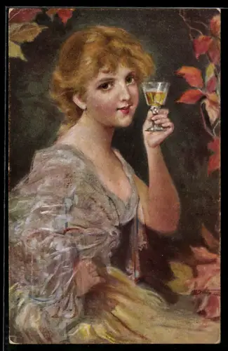 Künstler-AK sign. Bruno Dietze: Moselblümchen