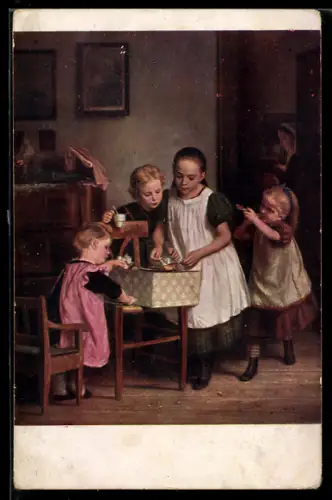 Künstler-AK sign. Quido Manes: Gute Küche