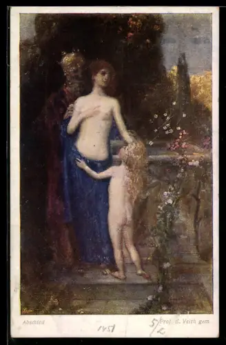 Künstler-AK sign. E. Veith: Abschied