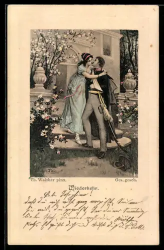 Künstler-AK sign. Th. Walther: Wiederkehr