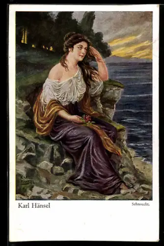 Künstler-AK sign. Karl Hänsel: Sehnsucht
