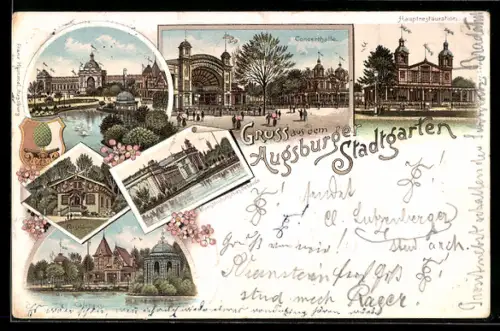 Lithographie Augsburg, Hauptrestaurant, Cafe, Concerthalle