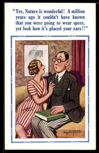 Künstler-AK Donald McGill: Yes, nature is wonderful!