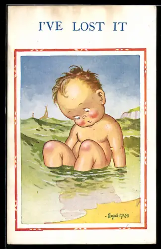 Künstler-AK Donald McGill: I`ve lost it