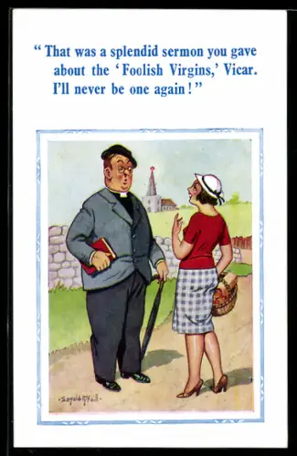 Künstler-AK Donald McGill: That was a splendid sermon...