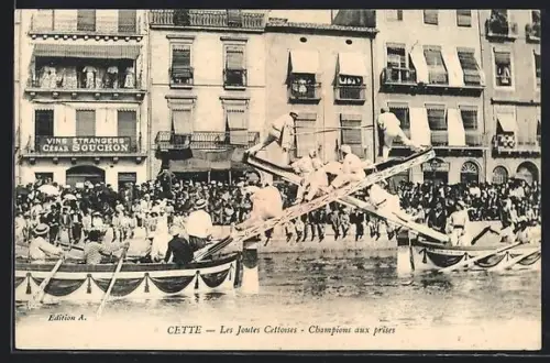 AK Cette, Les Joutes Cettoises, Champions aux prises