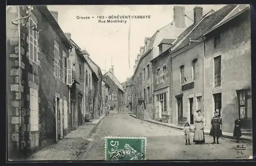 AK Bénévent-l`Abbaye /Creuse, Rue Montlhéry
